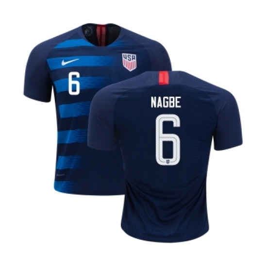 USA #6 Nagbe Away Kid Soccer Country Jersey