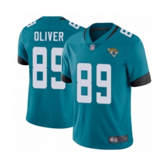Youth Jacksonville Jaguars #89 Josh Oliver Teal Green Alternate Vapor Untouchable Limited Player Football Jersey - Ujersey
