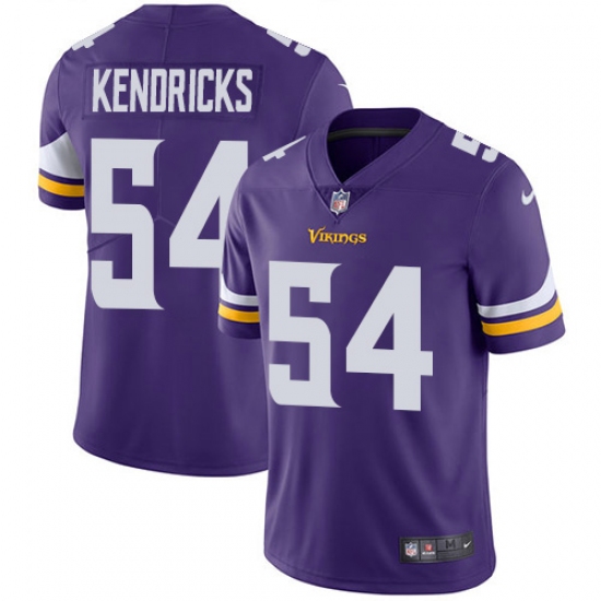 Youth Nike Minnesota Vikings #54 Eric Kendricks Purple Team Color Vapor Untouchable Limited Player NFL Jersey - Ujersey