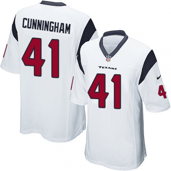 Men's Nike Houston Texans #41 Zach Cunningham Game White NFL Jersey - Ujersey