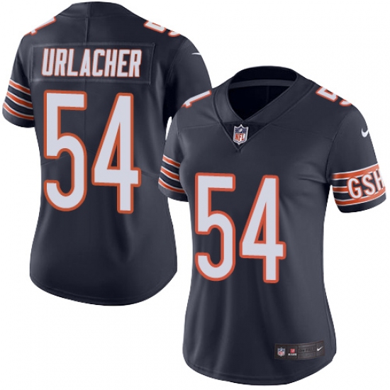 Women's Nike Chicago Bears #54 Brian Urlacher Navy Blue Team Color Vapor Untouchable Limited Player NFL Jersey - Ujersey