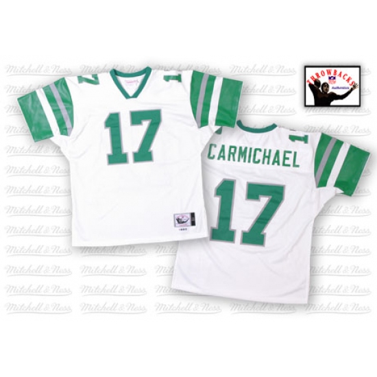 Mitchell And Ness Philadelphia Eagles #17 Harold Carmichael White Authentic Throwback NFL Jersey - Ujersey