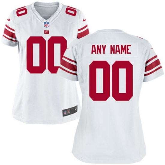 Women's New York Giants Nike White Custom Game Jersey - Ujersey
