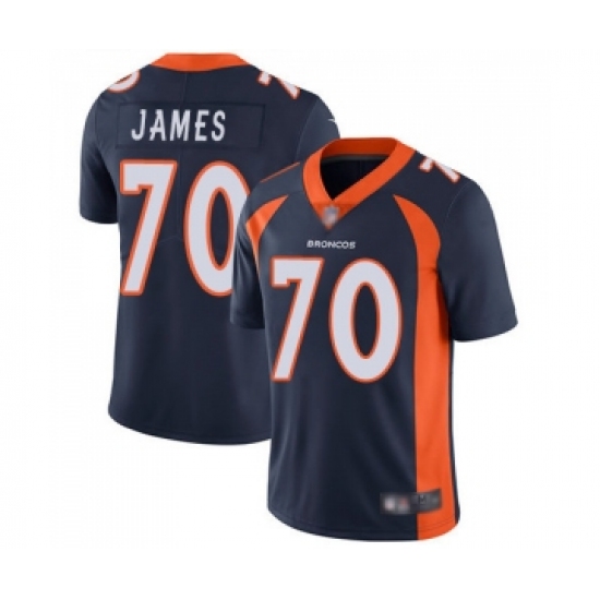 Men's Denver Broncos #70 Ja'Wuan James Navy Blue Alternate Vapor Untouchable Limited Player Football Jersey - Ujersey