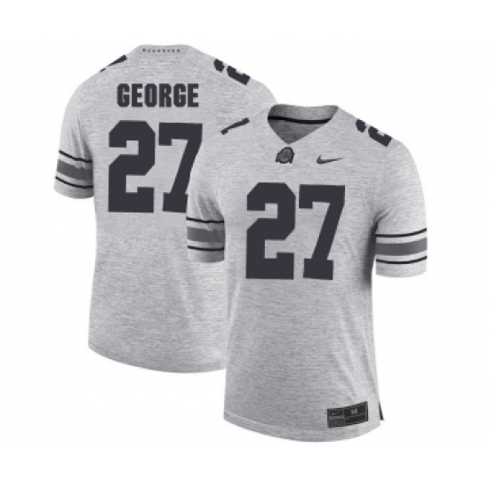 Ohio State Buckeyes 27 Eddie George Gray College Football Jersey - Ujersey