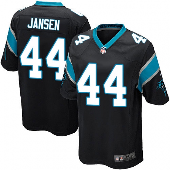Men's Nike Carolina Panthers #44 J.J. Jansen Game Black Team Color NFL Jersey - Ujersey
