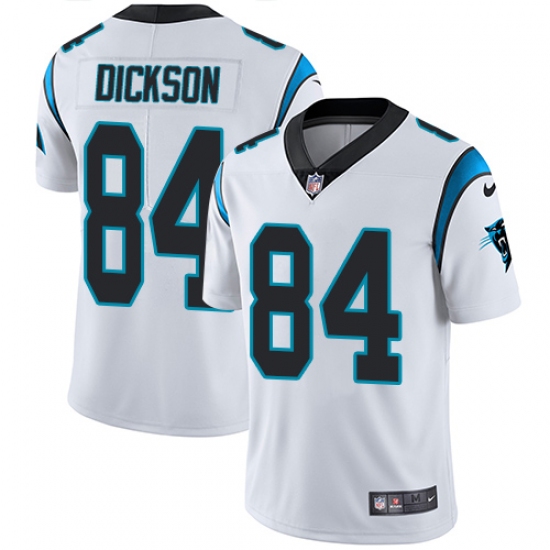 Youth Nike Carolina Panthers #84 Ed Dickson White Vapor Untouchable Limited Player NFL Jersey - Ujersey