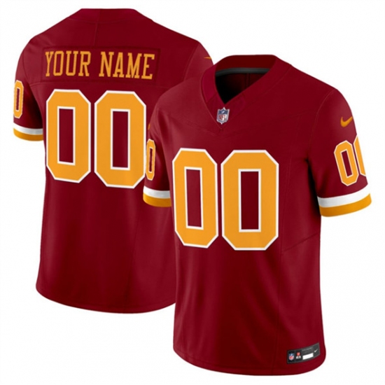 Men's Washington Commanders Active Player Custom Burgundy 2025 F.U.S.E. Throwback Limited Football Stitched Jersey - Ujersey