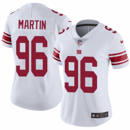 Women's Nike New York Giants #96 Kareem Martin White Vapor Untouchable Elite Player NFL Jersey - Ujersey