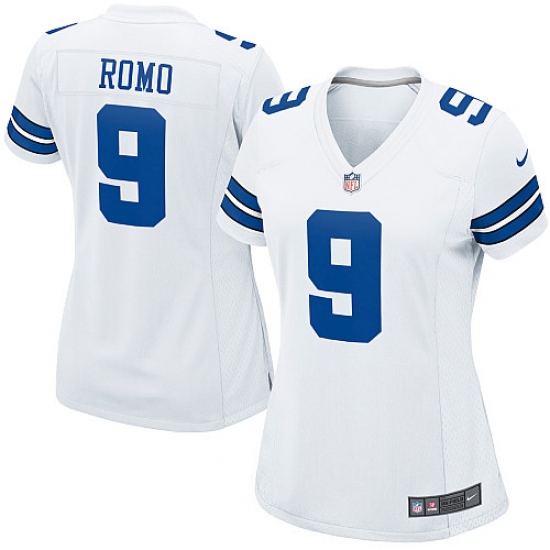 Women's Nike Dallas Cowboys #9 Tony Romo Game White NFL Jersey - Ujersey