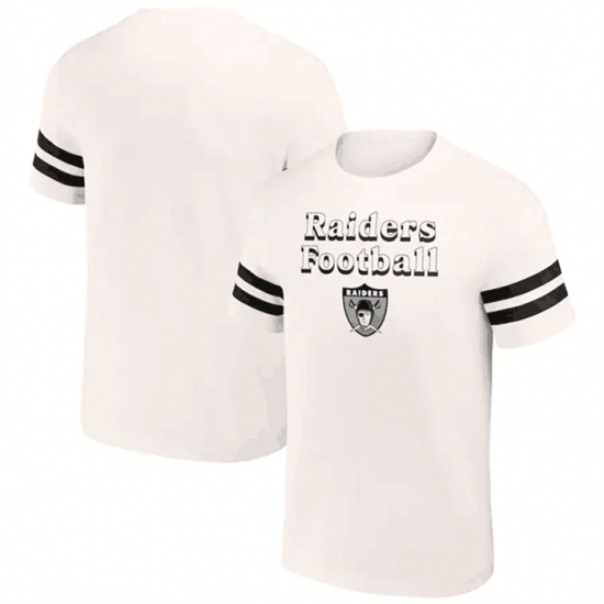 Men's Las Vegas Raiders Cream X Darius Rucker Collection Vintage T Shirt - Ujersey