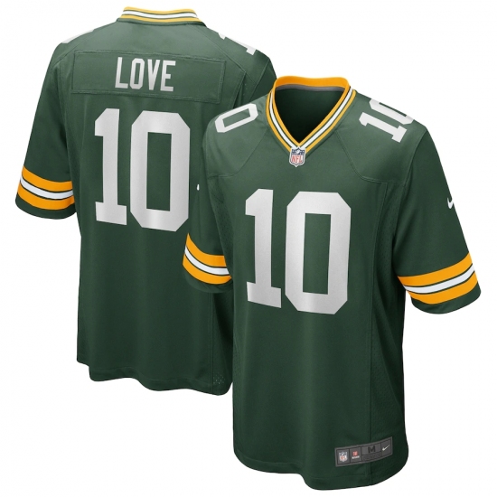 Men's Green Bay Packers #10 Jordan Love Nike Green 2020 NFL Draft First Round Pick Game Jersey.webp - Ujersey