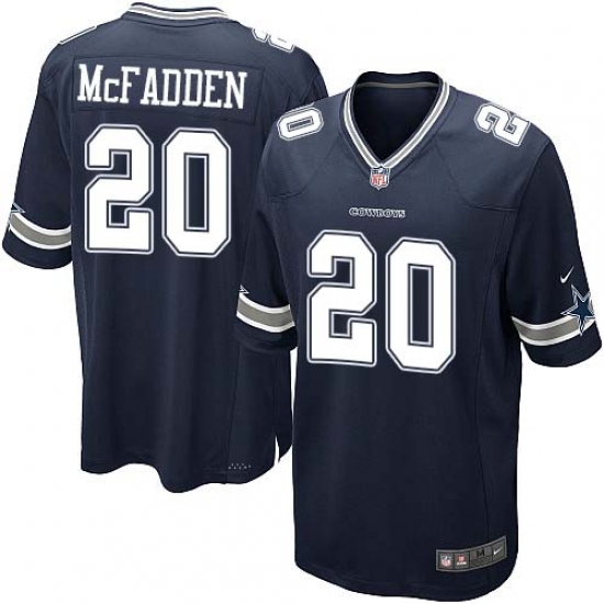 Men's Nike Dallas Cowboys #20 Darren McFadden Game Navy Blue Team Color NFL Jersey - Ujersey