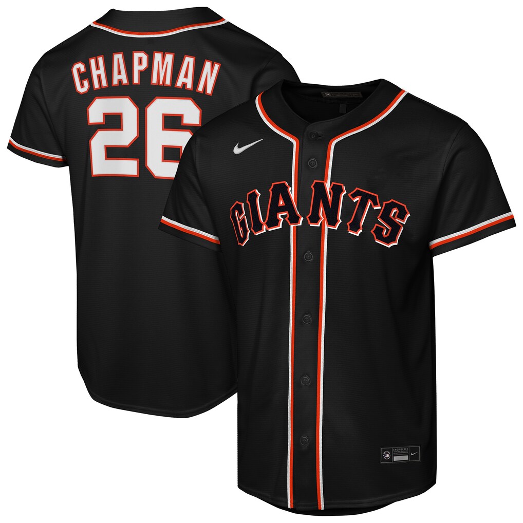 Youth San Francisco Giants Matt Chapman Nike Black Fashion Replica Player Jersey - Ujersey NFL Shop