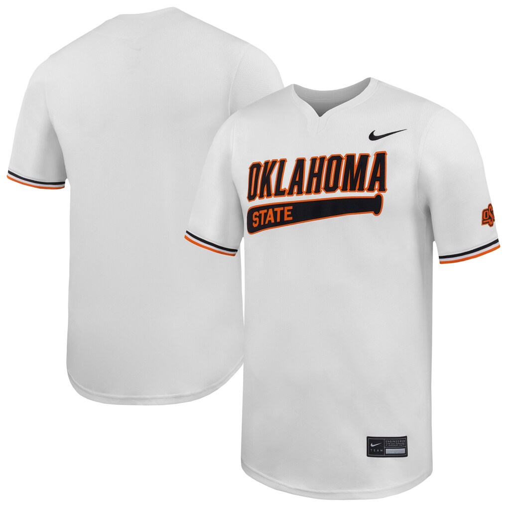 Men's Nike White Oklahoma State Cowboys Limited Baseball Jersey - U-jersey