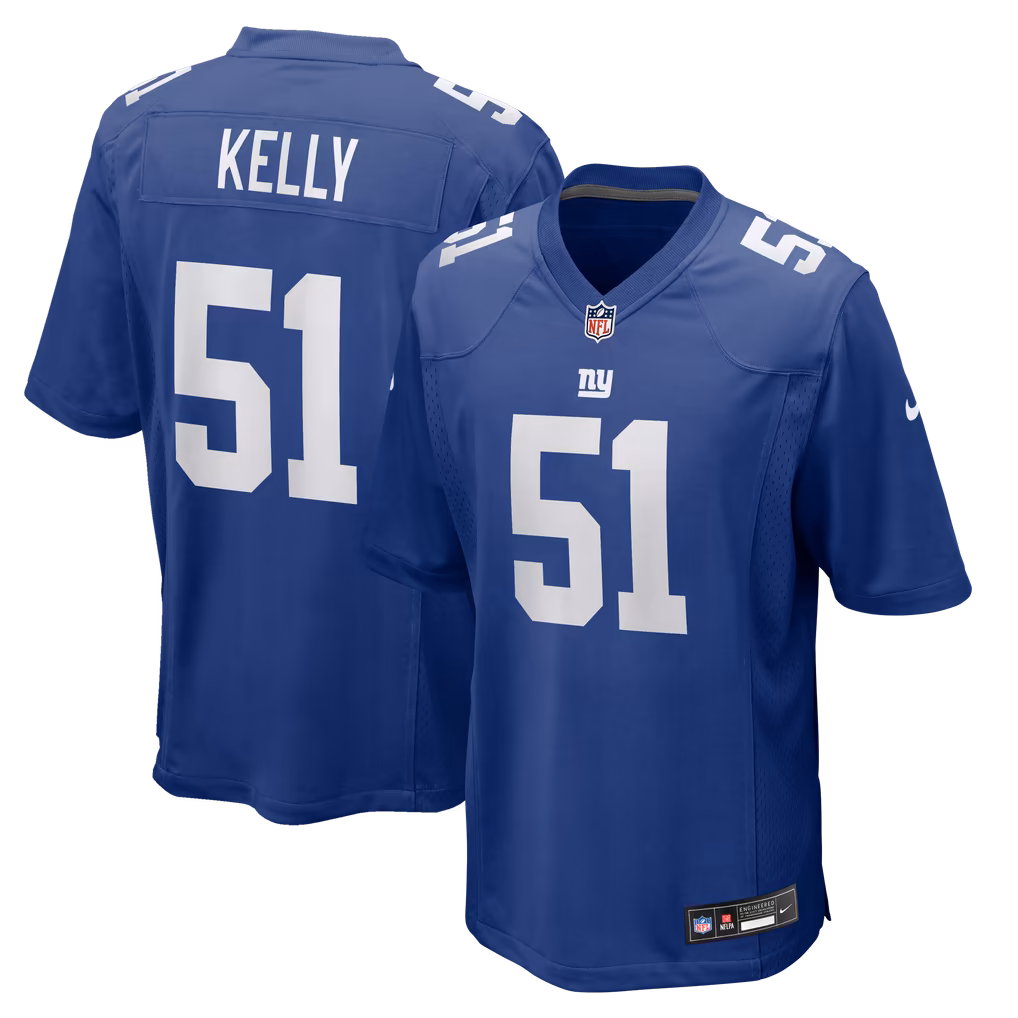 Men's New York Giants Jack Kelly Nike Royal Team Game Jersey - Ujersey