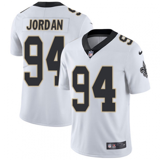 Youth Nike New Orleans Saints #94 Cameron Jordan White Vapor Untouchable Limited Player NFL Jersey - Ujersey