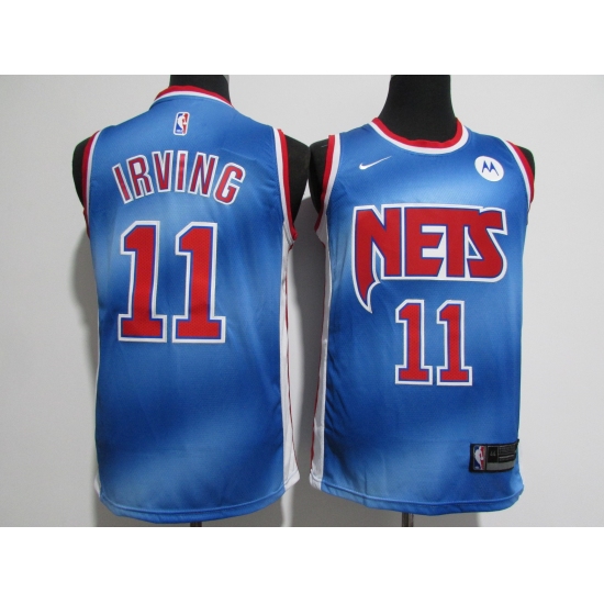 Men's Brooklyn Nets #11 Kyrie Irving Blue Nike Swingman Player Jersey - Ujersey