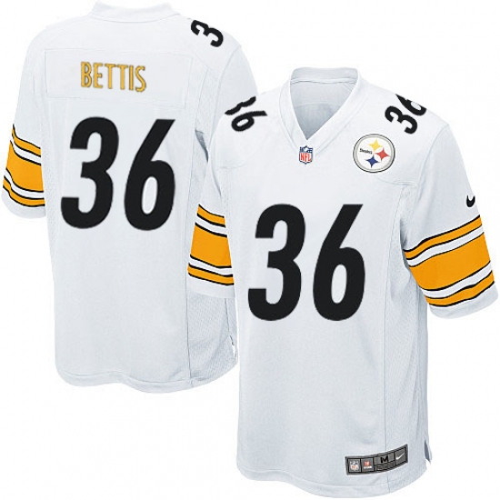 Men's Nike Pittsburgh Steelers #36 Jerome Bettis Game White NFL Jersey - Ujersey