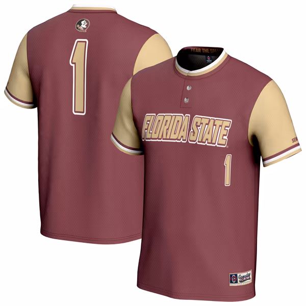 Youth GameDay Greats Garnet Florida State Seminoles Lightweight Softball Fashion Jersey - Ujersey