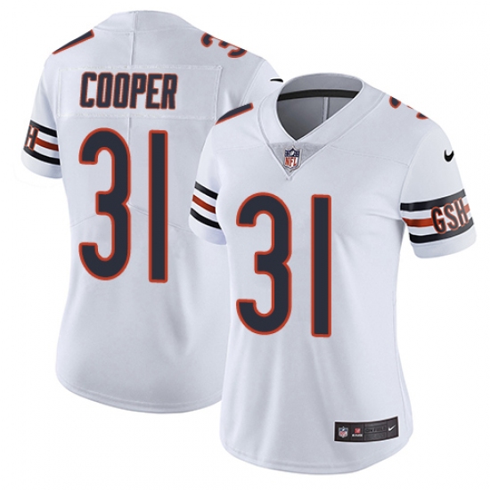 Women's Nike Chicago Bears #31 Marcus Cooper White Vapor Untouchable Limited Player NFL Jersey - Ujersey
