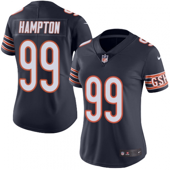 Women's Nike Chicago Bears #99 Dan Hampton Navy Blue Team Color Vapor Untouchable Limited Player NFL Jersey - Ujersey