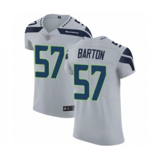 Men's Seattle Seahawks #57 Cody Barton Grey Alternate Vapor Untouchable Elite Player Football Jersey - Ujersey