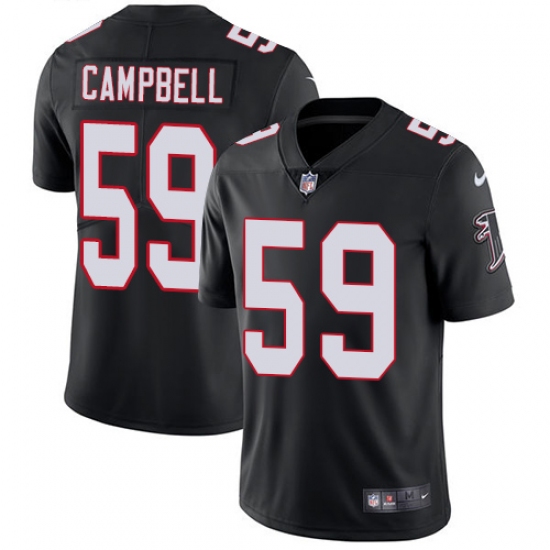 Youth Nike Atlanta Falcons #59 De'Vondre Campbell Black Alternate Vapor Untouchable Limited Player NFL Jersey - Ujersey