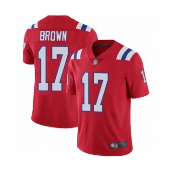 Youth New England Patriots #17 Antonio Brown Red Alternate Vapor Untouchable Limited Player Football Jersey - Ujersey