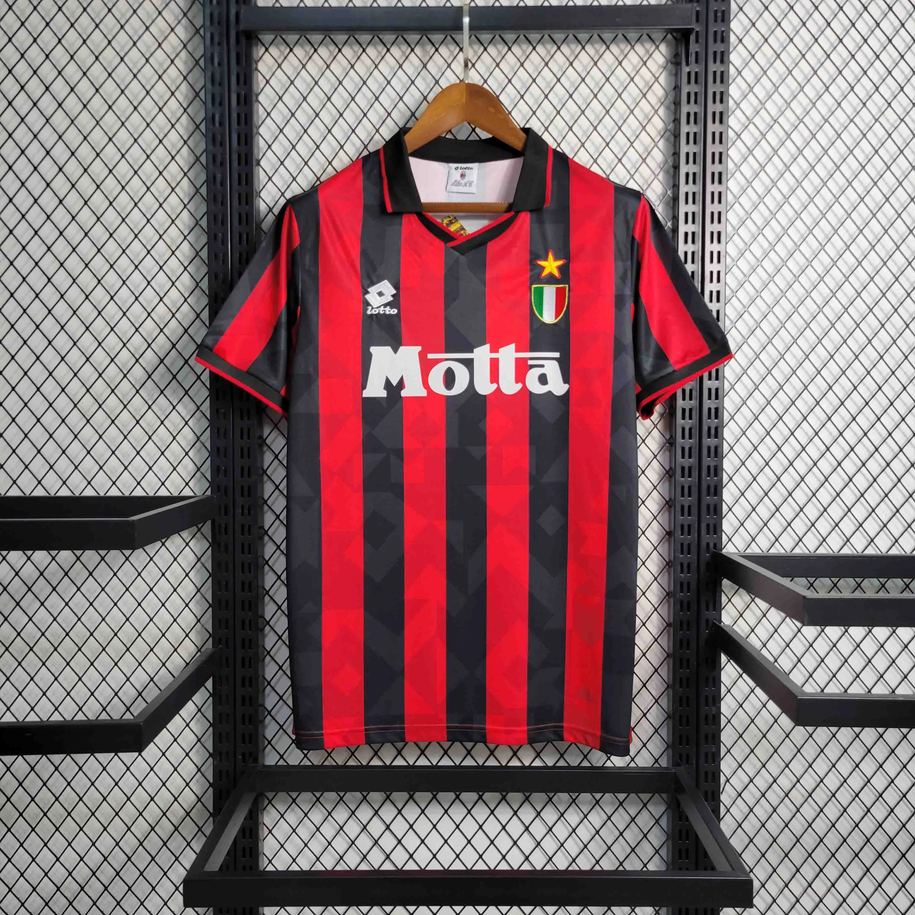 AC Milan Retro Soccer Jersey Home Custom Shirt 1993/94 - Ujersey