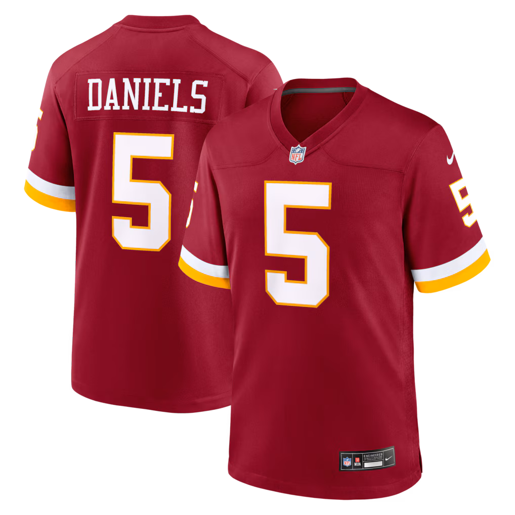 Men's Washington Commanders Jayden Daniels Nike Burgundy Game Jersey