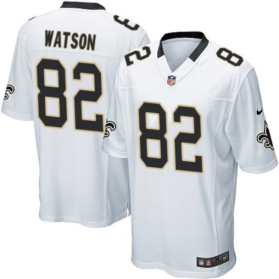 Men's Nike New Orleans Saints #82 Benjamin Watson Game White NFL Jersey - Ujersey