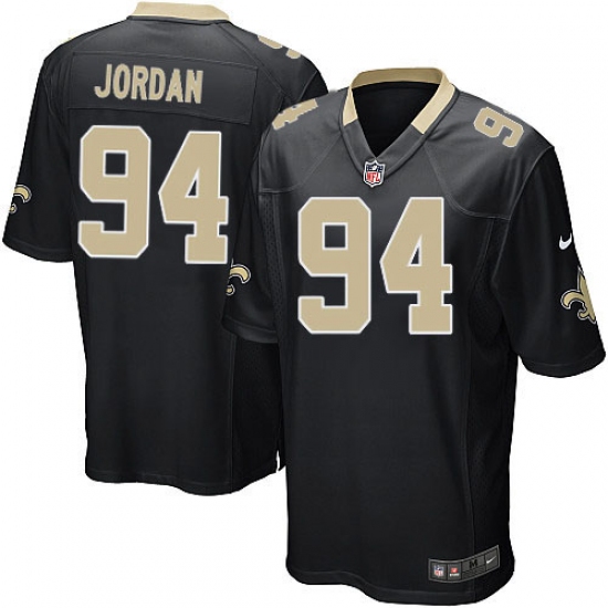 Men's Nike New Orleans Saints #94 Cameron Jordan Game Black Team Color NFL Jersey - Ujersey