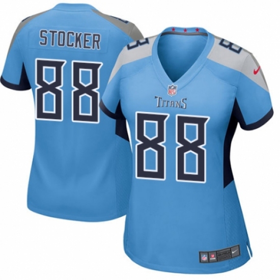 Women's Nike Tennessee Titans #88 Luke Stocker Game Light Blue Alternate NFL Jersey - Ujersey