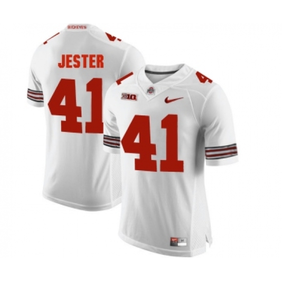 Ohio State Buckeyes 41 Hayden Jester White College Football Jersey - Ujersey
