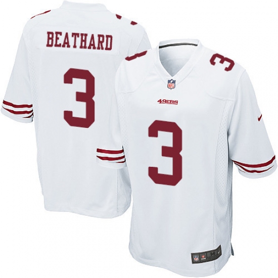 Men's Nike San Francisco 49ers #3 C. J. Beathard Game White NFL Jersey - Ujersey