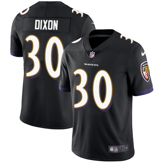 Youth Nike Baltimore Ravens #30 Kenneth Dixon Black Alternate Vapor Untouchable Limited Player NFL Jersey - Ujersey