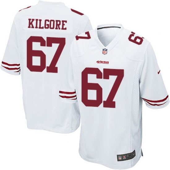 Men's Nike San Francisco 49ers #67 Daniel Kilgore Game White NFL Jersey - Ujersey