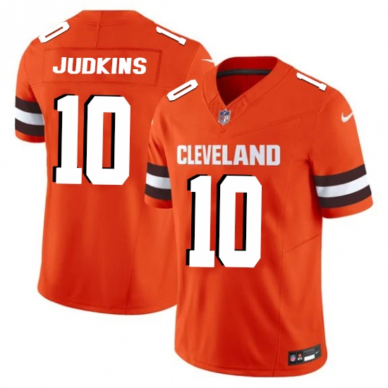 Men's Cleveland Browns #10 Quinshon Judkins 2025 Vapor Limited Football Stitched Jersey - Ujersey