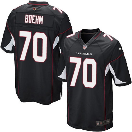 Men's Nike Arizona Cardinals #70 Evan Boehm Game Black Alternate NFL Jersey - Ujersey
