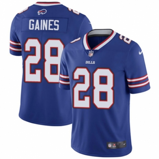 Youth Nike Buffalo Bills #28 Phillip Gaines Royal Blue Team Color Vapor Untouchable Elite Player NFL Jersey - Ujersey