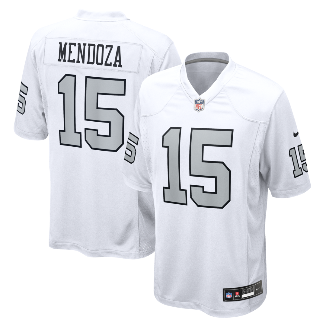 Men's Las Vegas Raiders Fernando Mendoza Nike White Alternate Game Player Jersey - Ujersey