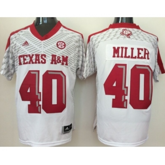 Texas A&M Aggies 40 Von Miller White College Jersey - Ujersey