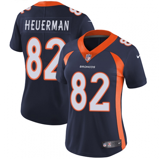 Women's Nike Denver Broncos #82 Jeff Heuerman Elite Navy Blue Alternate NFL Jersey - Ujersey