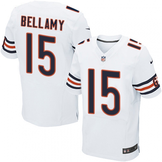 Men's Nike Chicago Bears #15 Josh Bellamy Elite White NFL Jersey - Ujersey