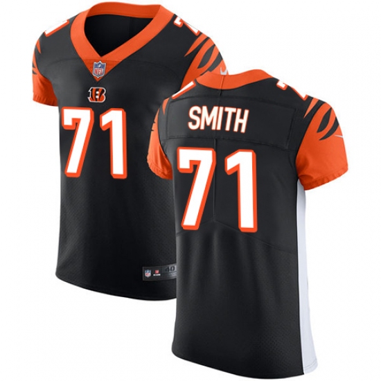 Men's Nike Cincinnati Bengals #71 Andre Smith Black Team Color Vapor Untouchable Elite Player NFL Jersey