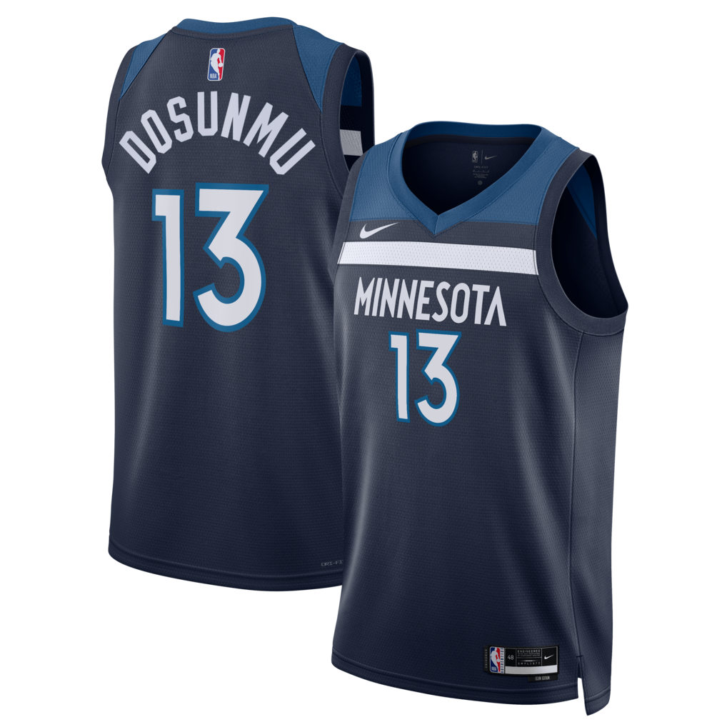 Unisex Minnesota Timberwolves Ayo Dosunmu Nike Navy Swingman Jersey - Icon Edition - Ujersey Shop