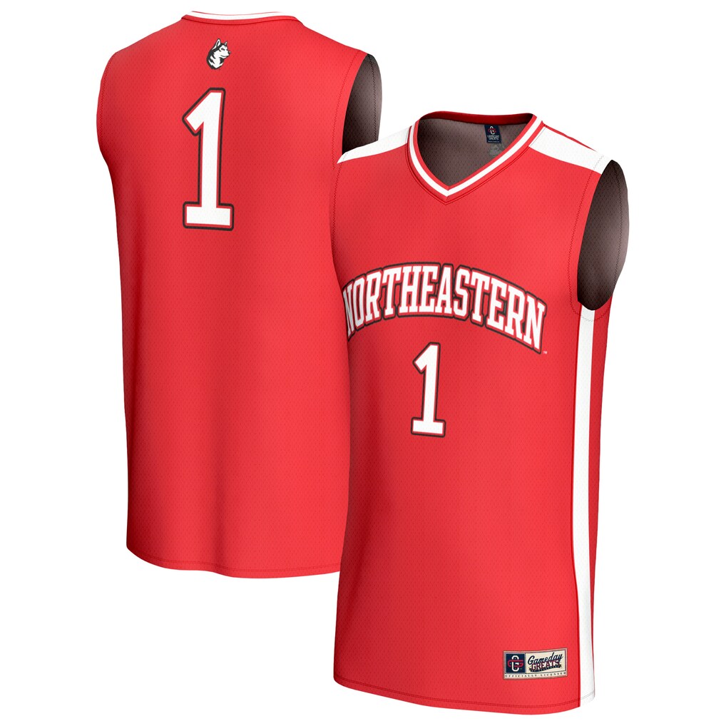 Unisex GameDay Greats Red #1 Northeastern Huskies Lightweight Collegiate Basketball Fashion Jersey - ujerseystore