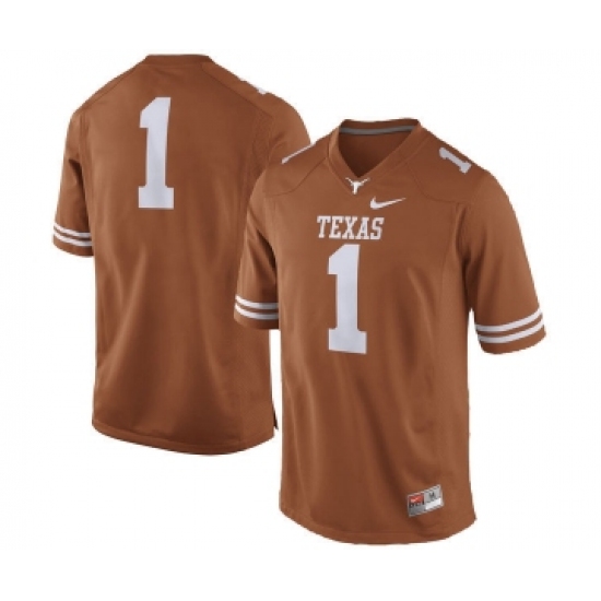 Texas Longhorns 1 Orange Nike College Jersey - Ujersey