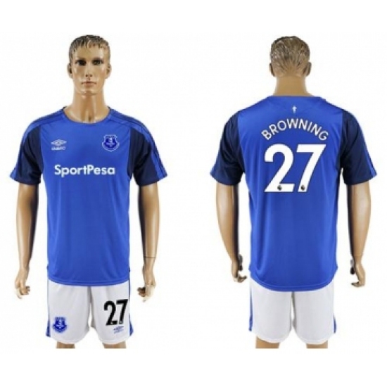 Everton #27 Browning Home Soccer Club Jersey